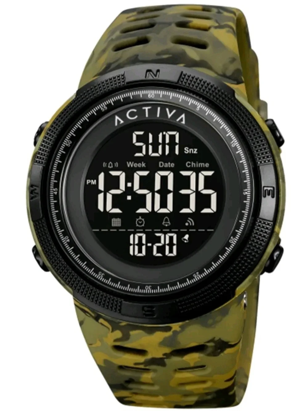 Invicta Digital Sport Watch in Black and Olive Camo